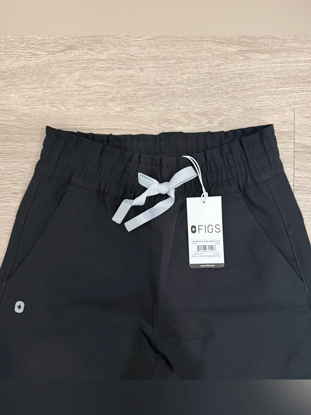 NWT FIGS Allison High Rise Wide Leg Scrub Pant XXSP black